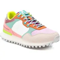 Xti pour femme. 14293401-MULTICOLOR Baskets 142934 multicolore (39), Tissu, Plat, Lacets, Casuel