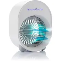 24hShop Koolizer Mini Ultrasound Nebuliser Table Fan Argenté One Size / EU Plug 220V