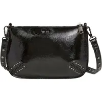 Pepe Jeans pour femme. PL031661 Sac à main Valeria Glimmer noir (OSFA), Casuel, Polyuréthane