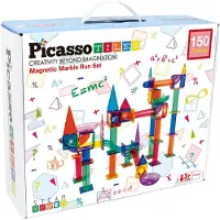 PicassoTiles Magnetic Marble Run Set Construction Game Multicolore Enfants