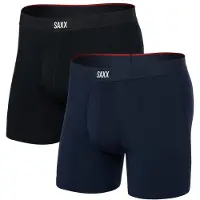 Saxx Vibe Xtra Brief Fly Boxers 2 Units Bleu,Noir M Homme