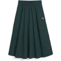 Puma T7 Relaxed Fit Midi Skirt Vert S Femme