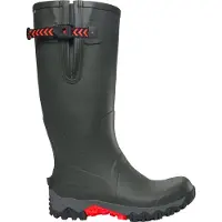 Viking Bottes de chasse unies , modèle High Jagd, en caoutchouc, couleur vert chasse, taille 39