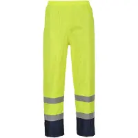 Portwest Pantalon de pluie haute visibilité Bicolore Jaune / Marine 3XL