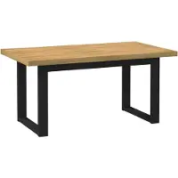 vidaXL Table de salle à manger NOAIN pieds en forme de U 160x90x75 cm pin massif