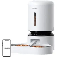 Petlibro Granary Food Dispenser With Double Bowl Wifi 5l Blanc