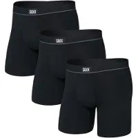 Saxx Essential Boxers 3 Units Noir M Homme