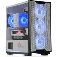 CSL Computer PC Gaming M12580H / AMD Ryzen 5 8400F, 6x 4200 MHz / AMD RX9070 / 32 Go DDR5 RAM / M.2 SSD 1000 Go - Windows 11 Home