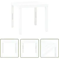 The Living Store Table de jardin blanche 78 x 78 x 72 cm plastique
