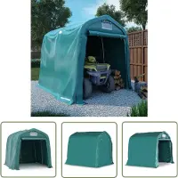 The Living Store Tente de garage PVC 2,4x2,4 m Vert