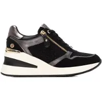 Xti pour femme. 14437902-NEGRO Formateurs 144379 noir (40), 3 à 5 cm, Fermeture éclair, Casuel