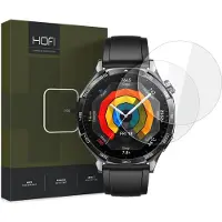 Hofi GLASS PRO+ PANZERGLAS 2-PACK FÜR HUAWEI WATCH GT 5 (46 MM) KLAR, Film de protection pour smartwatch, Transparent