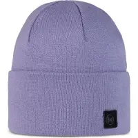 Buff Knitted Beanie Violet