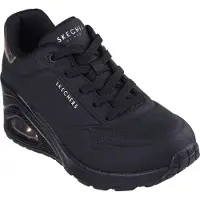 SKECHERS Uno Wedge -Hi Steps Sneakers Laag - Zwart - Maat 39