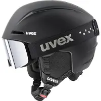 Uvex Viti Set Visor Helmet Noir 54-58 cm / Mirror Green Supravision Yellow Clear/CAT2