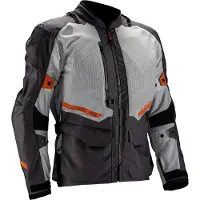 Leatt ADV FlowTour 5.5 Fer Gris Clair Gris Foncé Veste Textile Imperméable Taille S