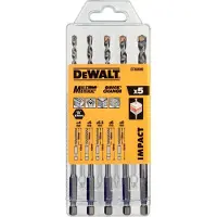 DeWalt Jeu de forets polyvalents 5 pièces résistant aux chocs (4,0 mm, 5,0 mm, 5,5 mm, 6,0 mm, 8,0 mm)