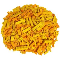 LEGO Briques spéciales Mélange jaune NOUVEAU ! Quantité 800x - Chaque mélange est composé individuellement