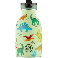 24Bottles Urban Bottle-jurassic Friends Water Bottle 250ml Vert Enfants