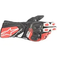 Alpinestars SP-8 V3 Noir Blanc Bright Rouge Gants Taille S