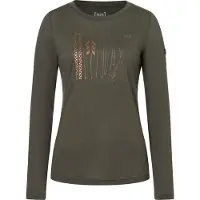 Super.natural Femmes, T-shirt fonctionnel, Fourski (S), Noir, Cuivre