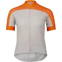 POC Essential Road Logo Short Sleeve Jersey Orange S Femme