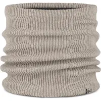 Buff Knitted & Fleece Neck Warmer Beige