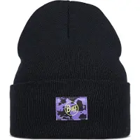 Buff Knitted Beanie Noir Enfants