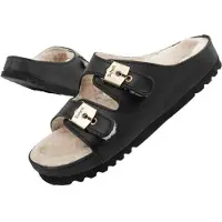 Scholl Sabots Médicaux Kim Women Leather Black-Taille 35