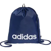 Adidas wäsche Sacs de sport à cordon 'Linear Gym' bleu foncé / blanc