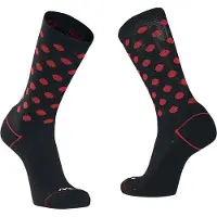 Northwave Unisexe, Chaussettes de sport, CORE SOCK Fahrradsocken (S), Multicolore, Noir, Rouge