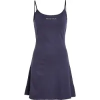 Tommy Hilfiger Femmes, Robe, Tjw Color Serif Flare Robe pour femme, Bleu, (M)
