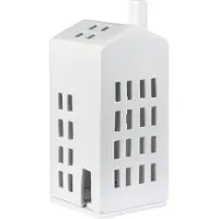 Räder 10845 MAISON - Maison lumineuse petites fenêtres - Porcelaine - Hauteur 16,6cm