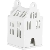 Räder - Mini maison lumineuse à pignon, blanc 6 x 6 5 x 11 cm