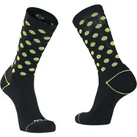 Northwave Unisexe, Chaussettes de sport, CORE SOCK Fahrradsocken (S), Noir, Jaune