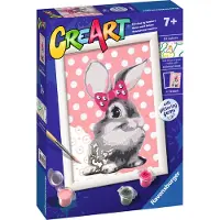 Ravensburger CreArt Peinture sur Numéro - Lapin avec paillettes