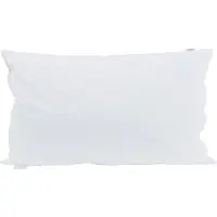 vidaXL Oreiller avec oreiller Blanc 40 x 80 cm Coton