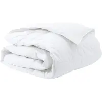 vidaXL : Couverture d'hiver 260 x 220 cm, duvet, blanche, respirante