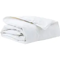 vidaXL Couverture de lit 155 x 200 cm, idéale pour le printemps et l'automne, en duvet blanc, respirante