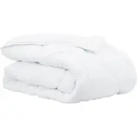 vidaXL Couette d'hiver blanche 220 x 202 x 5 cm en polyester