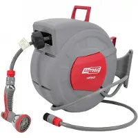AWTOOLS Tuyau d'arrosage sur enrouleur 1/2" 15m
