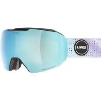 Uvex Epic Attract S Woman Ski Goggles Gris Mirror Sapphire Contrastview Green Clear/CAT3+Yellow Clear/CAT1 Femme
