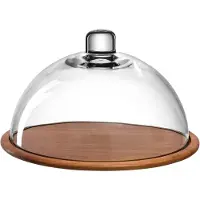 Leonardo GK/plateau à fromage en bois avec cloche en verre