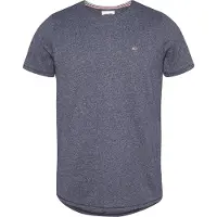 Tommy Hilfiger T-Shirt 'Jaspe' bleu marine / gris chiné / rouge / blanc