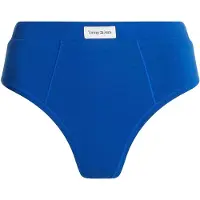 Tommy Hilfiger Femmes, Sous-vêtements, High Rise Tango UW0UW03802 C65 s, Bleu, (S)