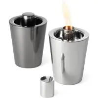 Philippi Torche de table Tarcia 13 x 9 cm, argent
