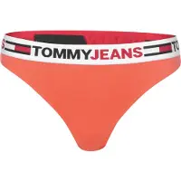 Tommy Hilfiger Femmes, Sous-vêtements, Slip Thong - 102345, Orange, (Une unité par pack, S)