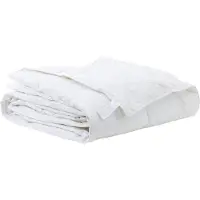 vidaXL : Couverture de lit 200 x 220 cm, idéale pour le printemps et l'automne, en duvet blanc, respirante