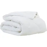 vidaXL Couette blanche 220 x 140 x 4 cm en polyester