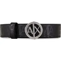 Armani Exchange pour femme. 941153CC75707320 Ceinture noire (70cm), Casuel, Synthétique, Imitation cuir